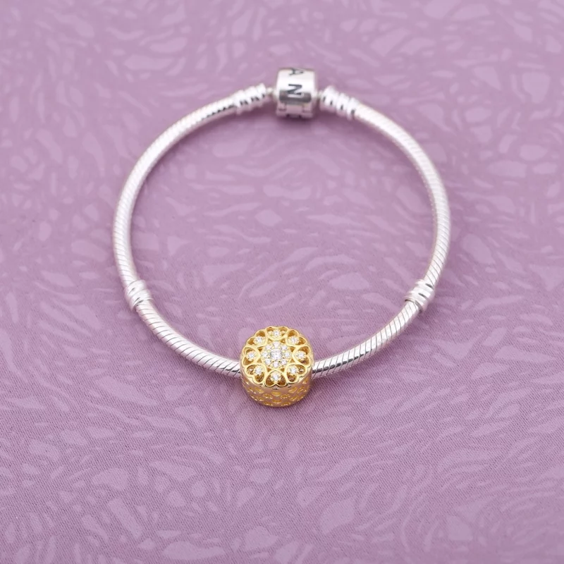 (image pour) PANDORA - Charm Cœurs d'Or - 750841CZ - Afficher 2