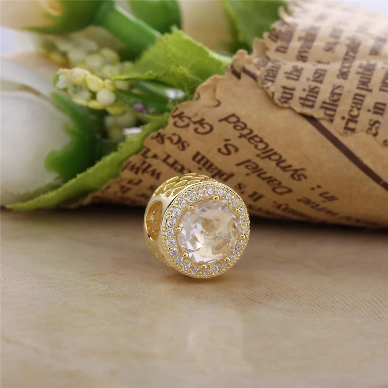 (image pour) PANDORA - Charm Cœurs Lumineux Ajouré Or - 750843CZ - Afficher 2