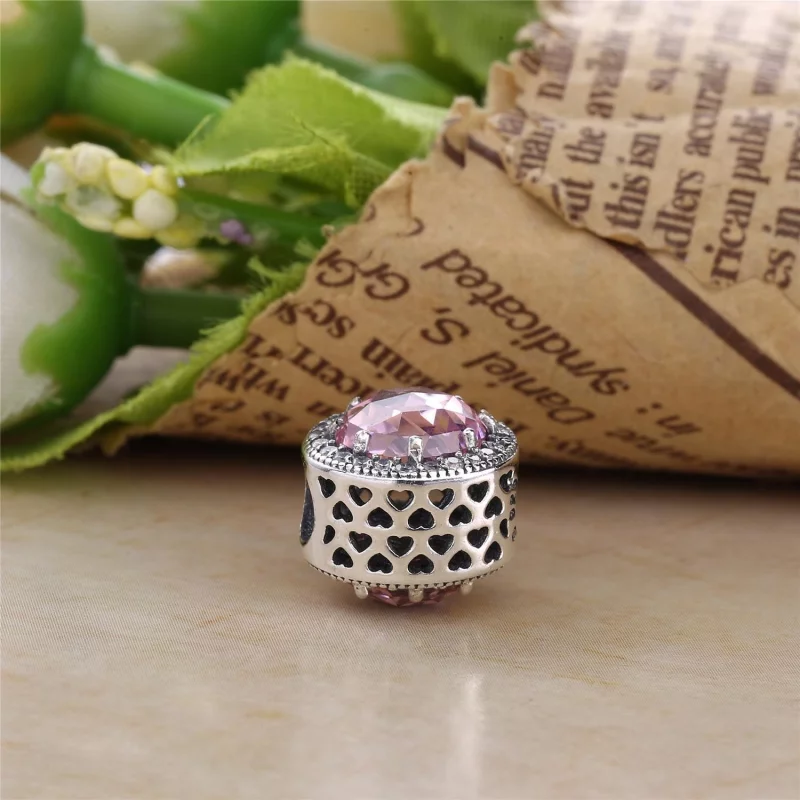 (image pour) PANDORA - Charm Cœurs Lumineux Ajouré - 791725CZ - Afficher 4