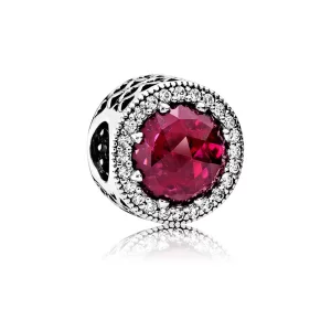 PANDORA - Charm Cœurs Lumineux Cerise Ajouré - 791725NCC (image pour) PANDORA - Charm Cœurs Lumineux Cerise Ajouré - 791725NCC