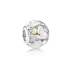 (image pour) PANDORA - Charm Cœurs Lumineux - 791879MOP