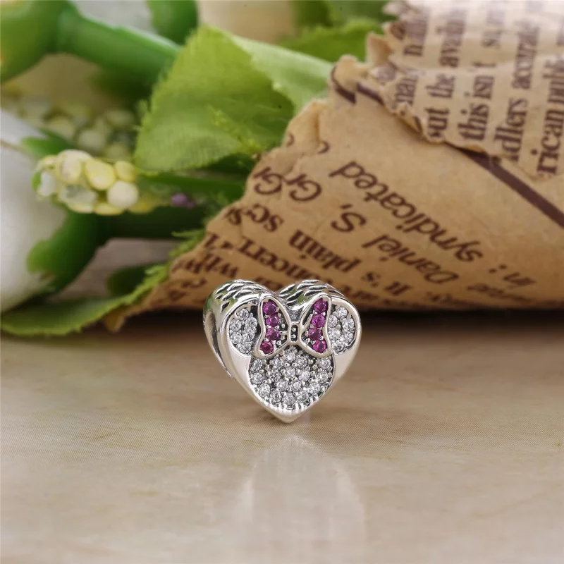 (image pour) PANDORA - Charm Disney, Amour Véritable Mickey & Minnie - 792050CZ - Afficher 2