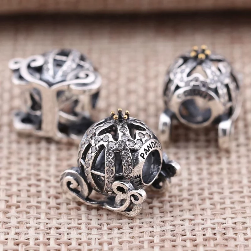 (image pour) PANDORA - Charm Disney, Carrosse Citrouille de Cendrillon - 791573CZ - Afficher 2