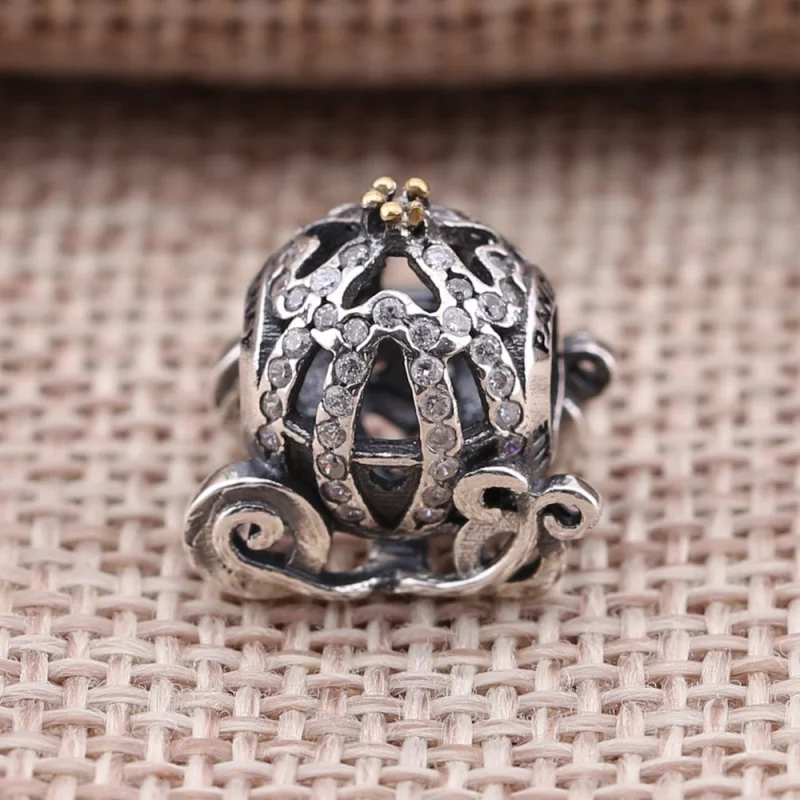 (image pour) PANDORA - Charm Disney, Carrosse Citrouille de Cendrillon - 791573CZ - Afficher 3