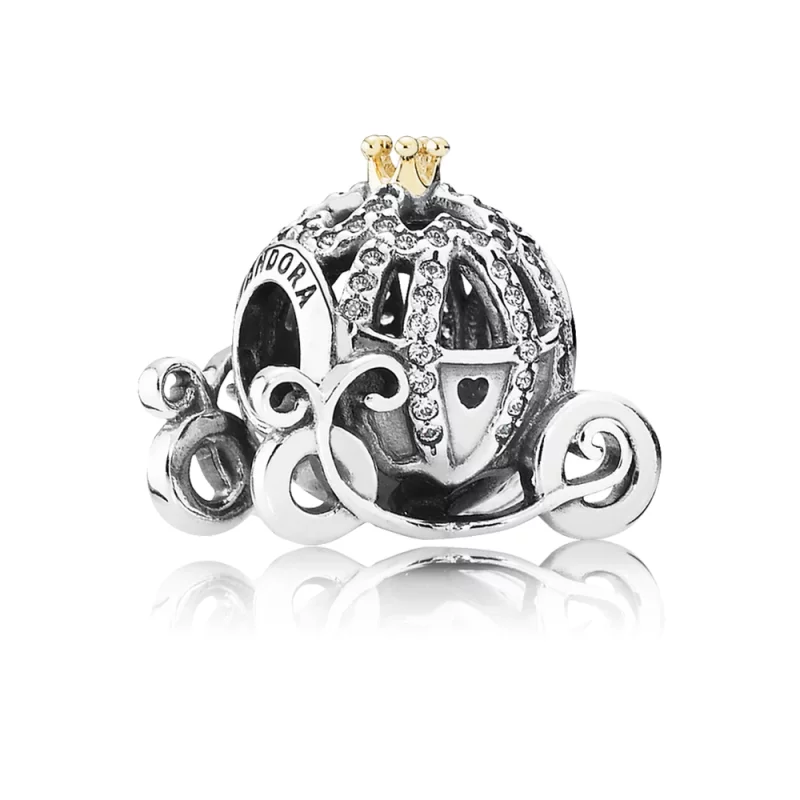 (image pour) PANDORA - Charm Disney, Carrosse Citrouille de Cendrillon - 791573CZ