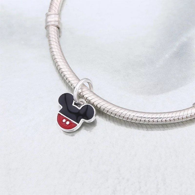 (image pour) PANDORA - Charm Disney, Ic&ocirc;ne Mickey - 791461ENMX - Afficher 4