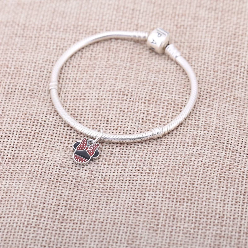 (image pour) PANDORA - Charm Disney, Ic&ocirc;ne Minnie - 791460ENMX - Afficher 2