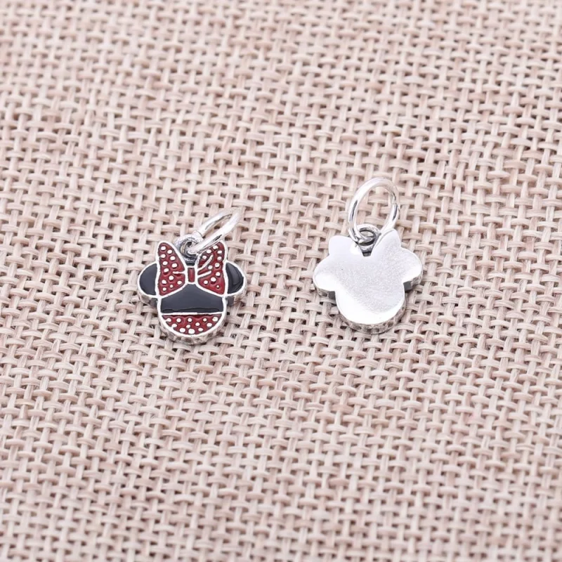 (image pour) PANDORA - Charm Disney, Ic&ocirc;ne Minnie - 791460ENMX - Afficher 3