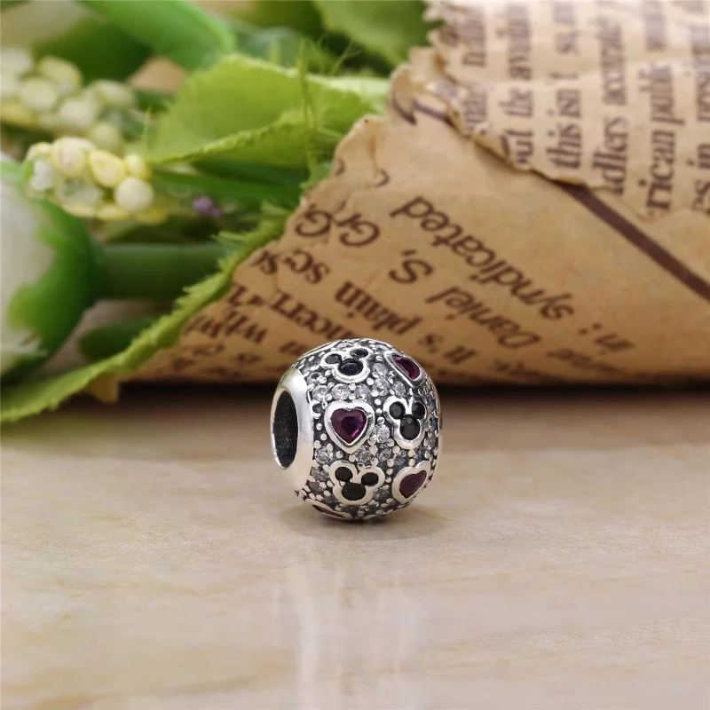 (image pour) PANDORA - Charm Disney, Ic&ocirc;ne Minnie - 791460ENMX - Afficher 4