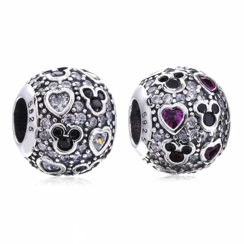 (image pour) PANDORA - Charm Disney, Ic&ocirc;ne Minnie - 791460ENMX - Afficher 7