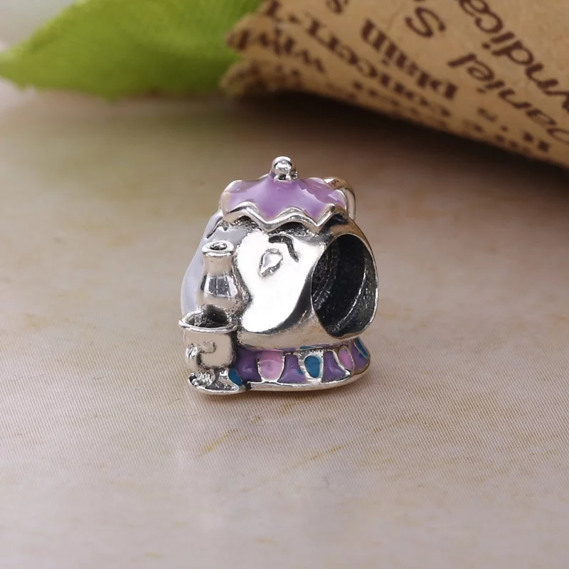 (image pour) PANDORA - Charm Disney, Madame Samovar et Zip - 792141ENMX - Afficher 3