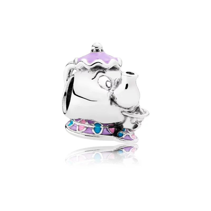 (image pour) PANDORA - Charm Disney, Madame Samovar et Zip - 792141ENMX