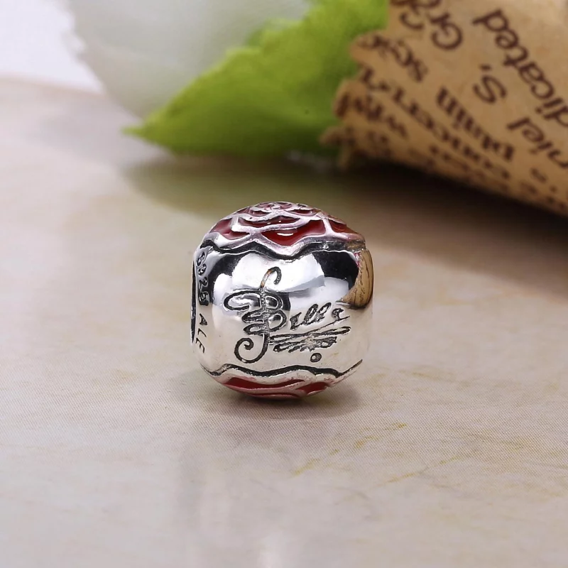 (image pour) PANDORA - Charm Disney, Rose Enchantée de Belle - 791575EN09 - Afficher 3