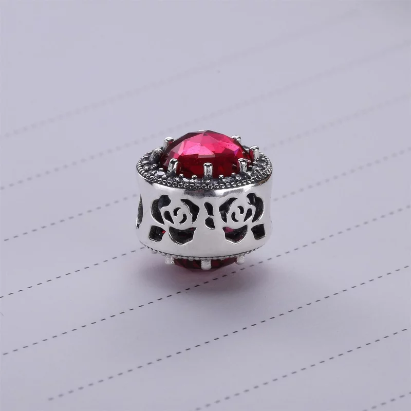 (image pour) PANDORA - Charm Disney, Rose Lumineuse de Belle - 792140ncc - Afficher 2