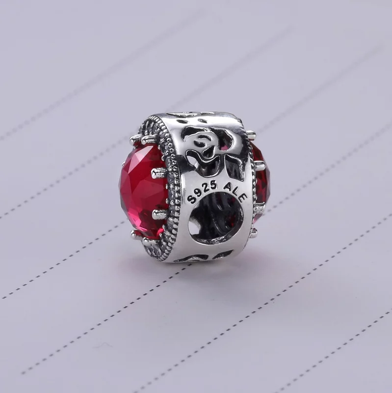 (image pour) PANDORA - Charm Disney, Rose Lumineuse de Belle - 792140ncc - Afficher 4