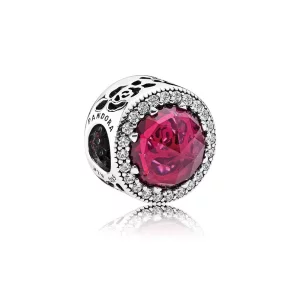 (image pour) PANDORA - Charm Disney, Rose Lumineuse de Belle - 792140ncc