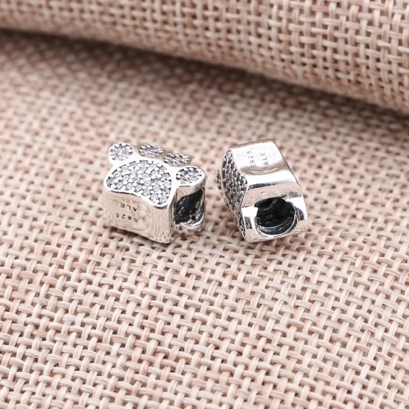 (image pour) PANDORA - Charm Empreinte de Patte - 791714CZ - Afficher 2