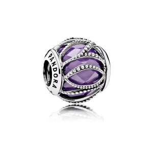 (image pour) PANDORA - Charm Entrelacs éclatant Violet - 791968ACZ