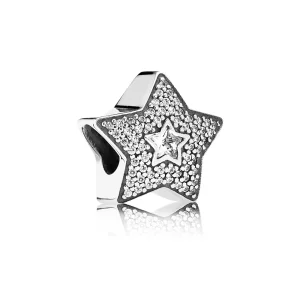 (image pour) PANDORA - Charm Etoile Filante Pavée - 791384CZ