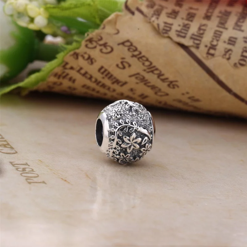 (image pour) PANDORA - Charm Feuilles et fleurs - PS0069-1 - Afficher 2