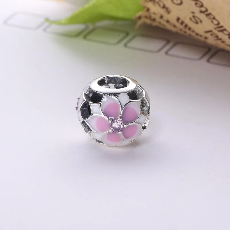 (image pour) PANDORA - Charm Fleur de Magnolia - 792087PCZ - Afficher 3