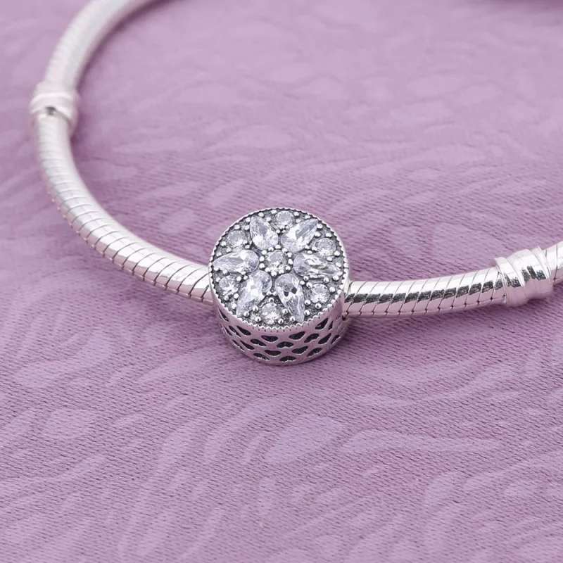 (image pour) PANDORA - Charm Fleur Lumineuse - 791762CZ - Afficher 2