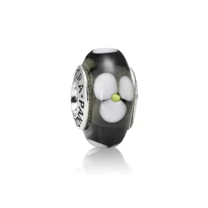 (image pour) PANDORA - Charm Fleur noir Noir - 790604