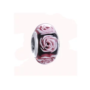 (image pour) PANDORA - Charm Fleur Rose - 791652A