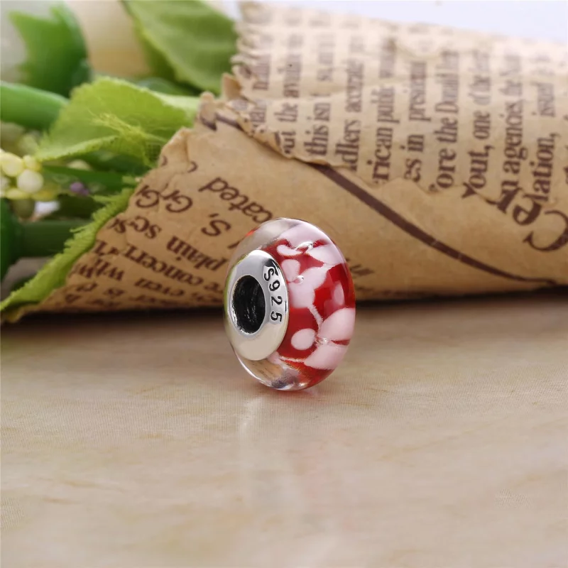 (image pour) PANDORA - Charm Fleur Rouge - PL00065-1 - Afficher 2