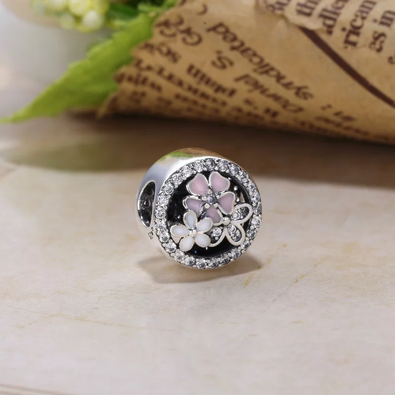 (image pour) PANDORA - Charm Fleurs Poétiques - 791827EN40 - Afficher 5