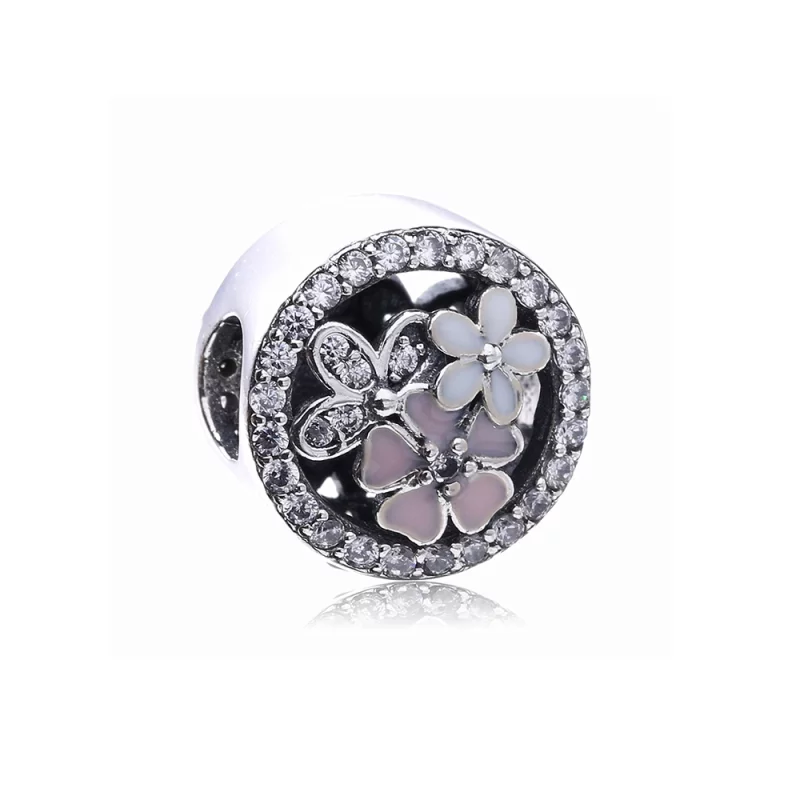 (image pour) PANDORA - Charm Fleurs Poétiques - 791827EN40