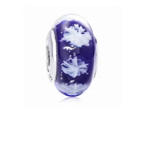 (image pour) PANDORA - Charm Flocon de neige Bleu - PL00046-1