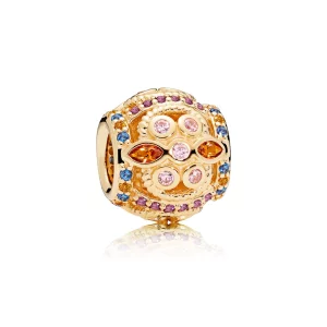 PANDORA - Charm Fresque de couleur - 756225PCZMX (image pour) PANDORA - Charm Fresque de couleur - 756225PCZMX