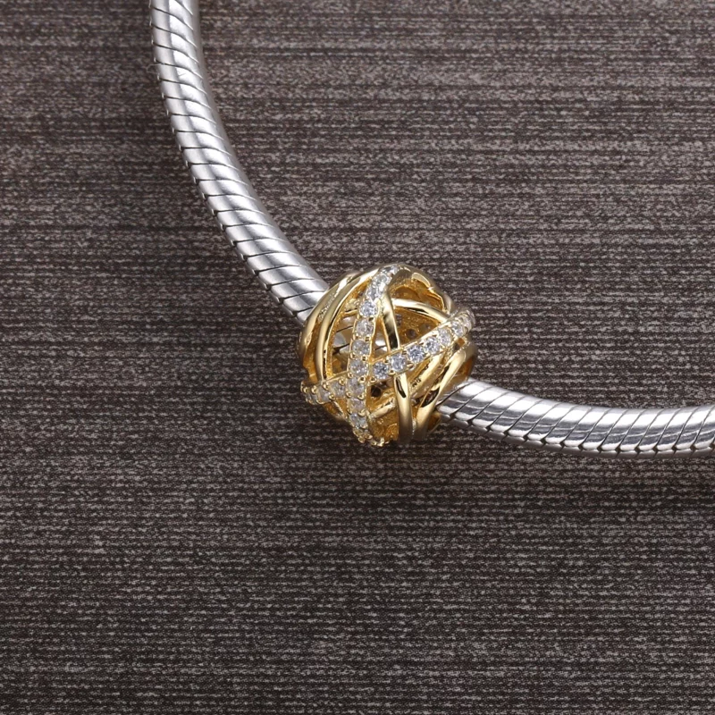 (image pour) PANDORA - Charm Galaxie Ajourée Or - 750827CZ - Afficher 2