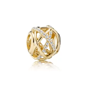 (image pour) PANDORA - Charm Galaxie Ajourée Or - 750827CZ