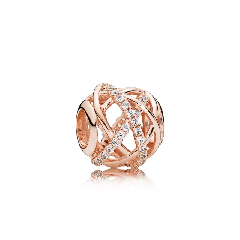 (image pour) PANDORA - Charm Galaxie Ajourée Rose - 781388CZ