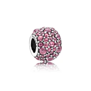 (image pour) PANDORA - Charm Goutelette Scintillante Rose Chèvrefeuille - 791755HCZ