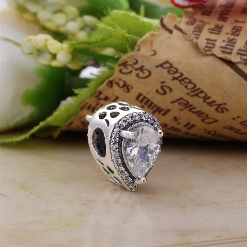 (image pour) PANDORA - Charm Gouttelette Géométrique - 796245CZ - Afficher 2