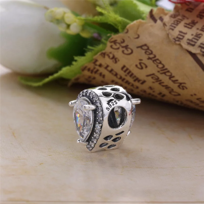 (image pour) PANDORA - Charm Gouttelette Géométrique - 796245CZ - Afficher 4