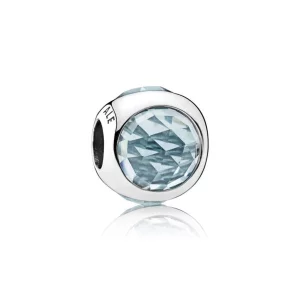 (image pour) PANDORA - Charm Gouttelette Lumineuse Aigue-Marine - 792095NAB