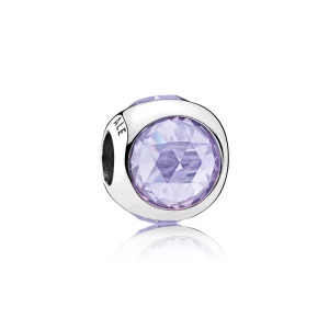 (image pour) PANDORA - Charm Gouttelette Lumineuse Lavande - 792095LCZ