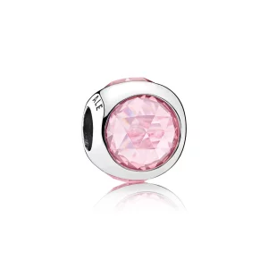 (image pour) PANDORA - Charm Gouttelette Lumineuse Rose - 792095PCZ