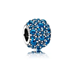 (image pour) PANDORA - Charm Gouttelettes Scintillantes Bleu Vif - 791755NLB