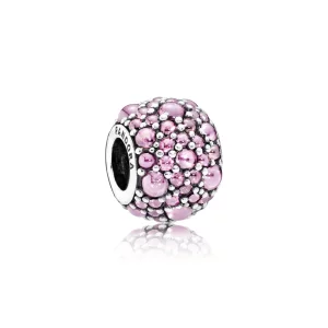 (image pour) PANDORA - Charm Gouttelettes Scintillantes Roses - 791755PCZ