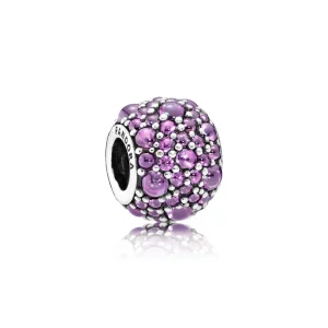 (image pour) PANDORA - Charm Gouttelettes Scintillantes Violettes - 791755CFP