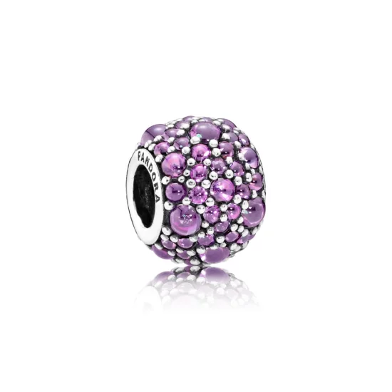 (image pour) PANDORA - Charm Gouttelettes Scintillantes Violettes - 791755CFP
