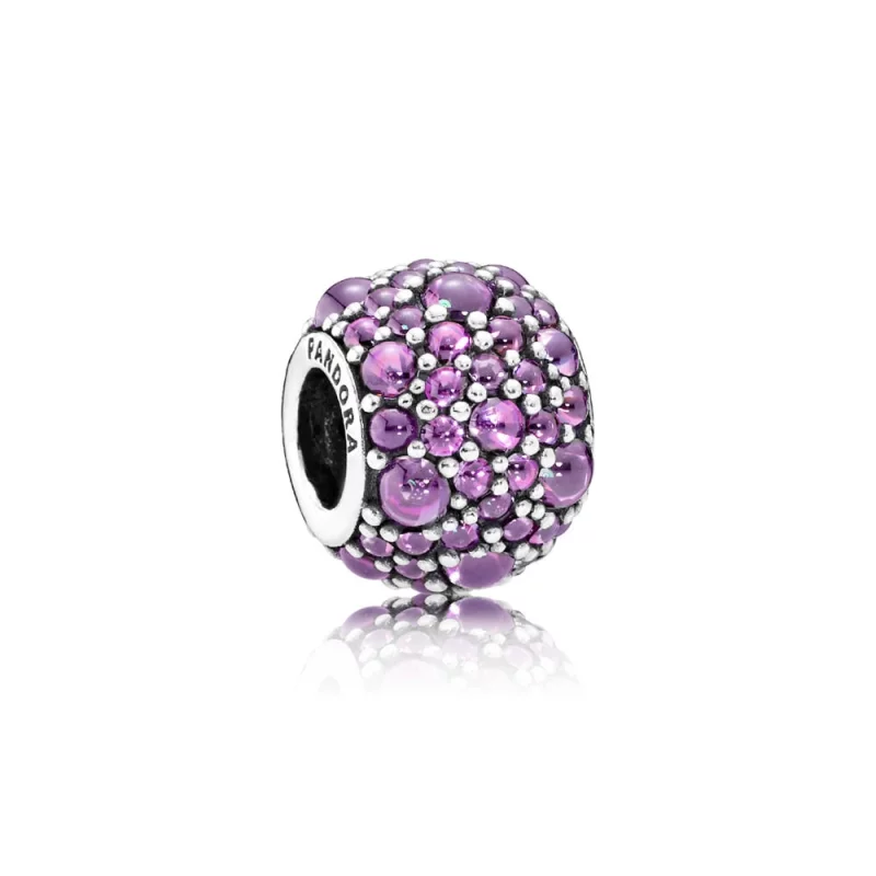(image pour) PANDORA - Charm Gouttelettes Scintillantes Violettes - 791755CFP