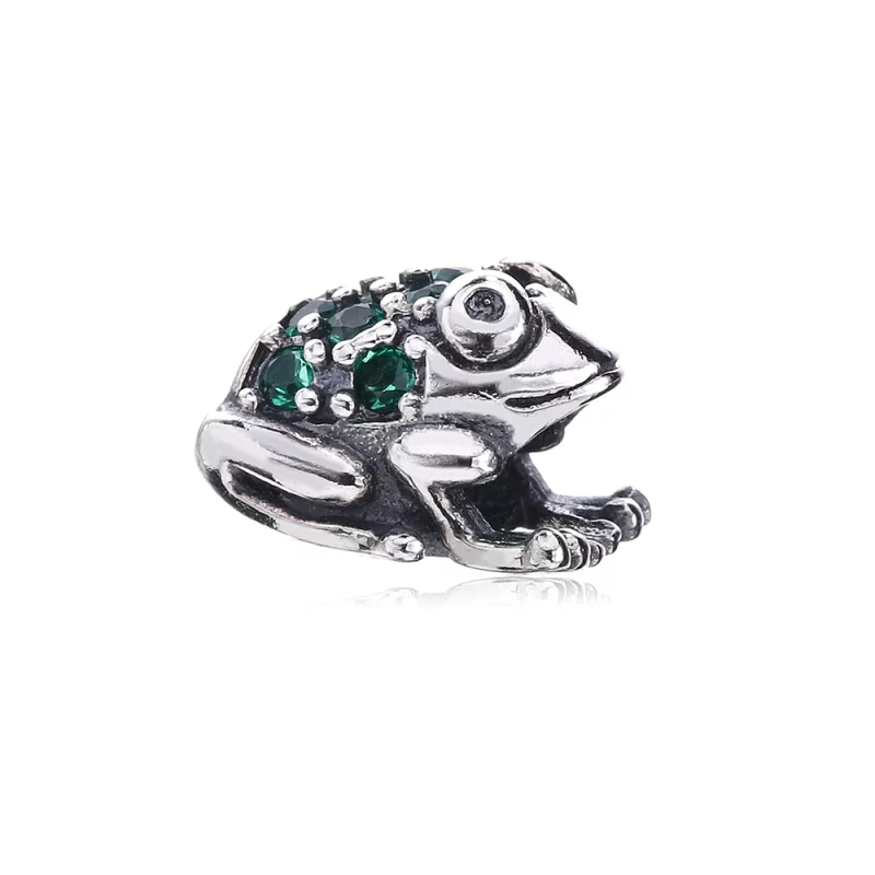(image pour) PANDORA - Charm Grenouille Vert - PX00120-1