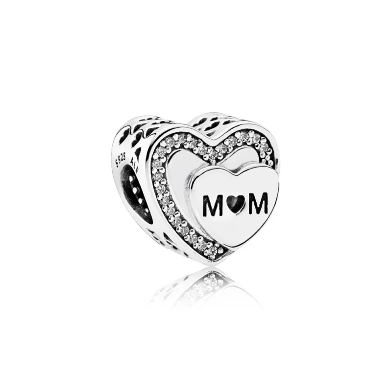 (image pour) PANDORA - Charm Hommage à une Mère - 792070CZ