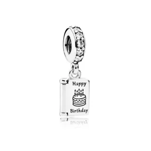 (image pour) PANDORA - Charm Joyeux Anniversaire - 791723CZ